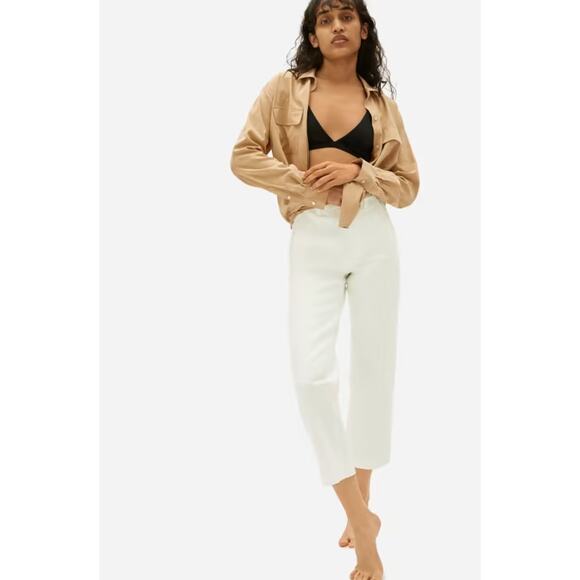 Everlane 4 cream straight leg ankle pants - Picture 7 of 7